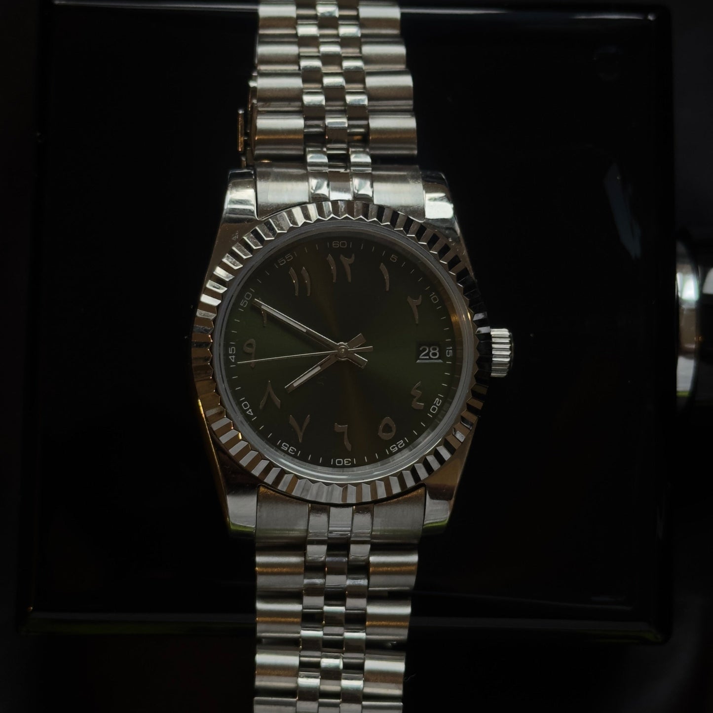THE GRAPE - GREEN ARABIC DIAL
