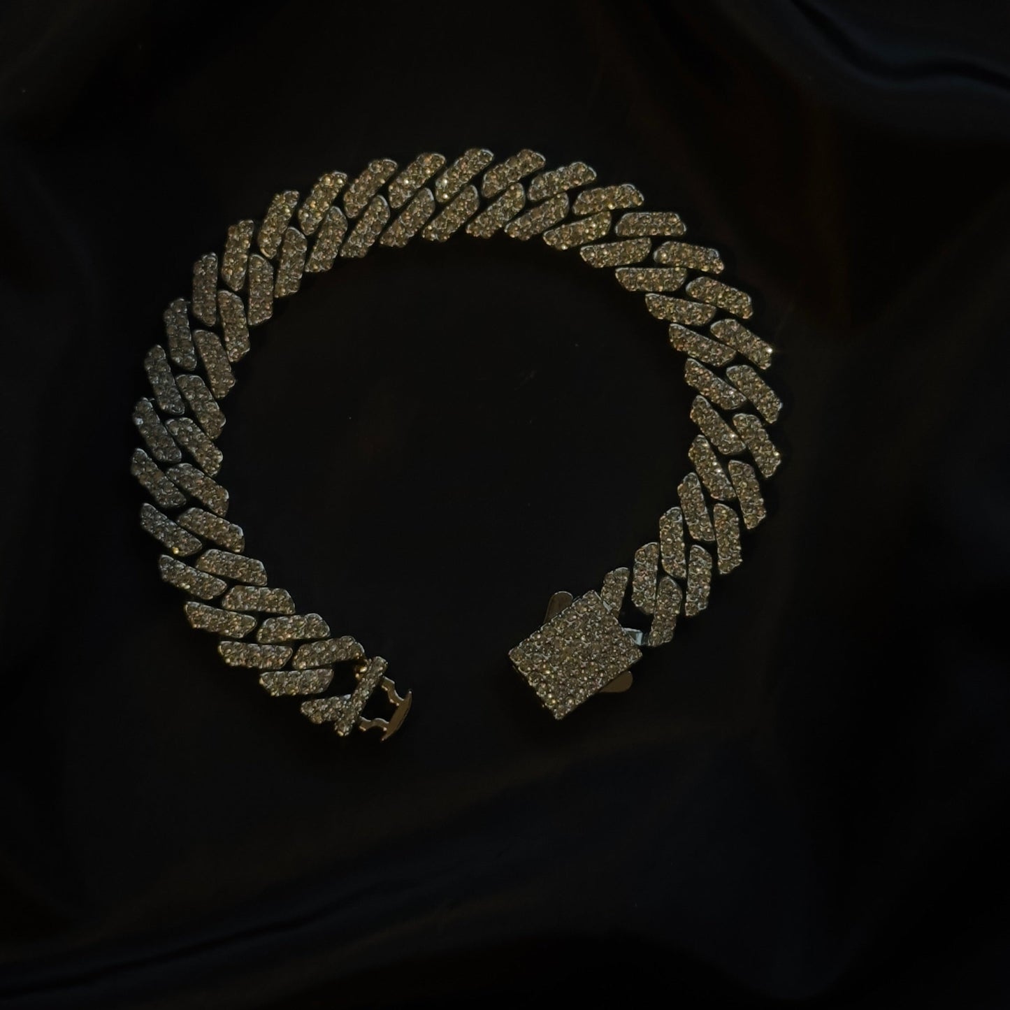 SILVER PRONG LINK BRACELET